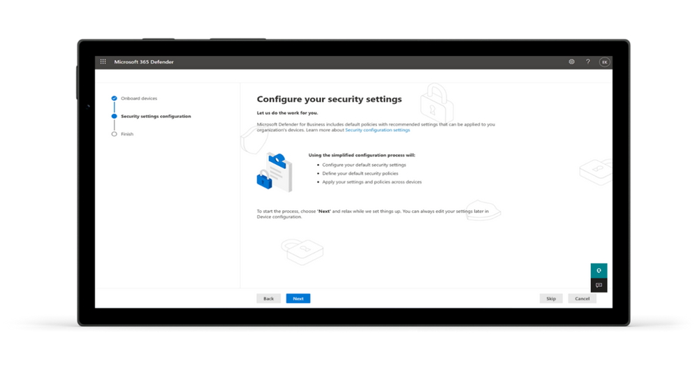 New endpoint security for small and medium businesses now available with Defender for Business.